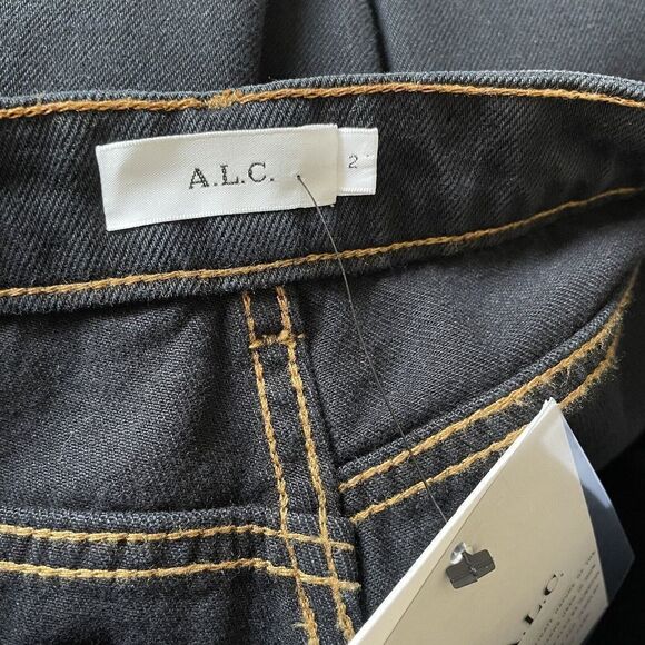 A.L.C. Jeans Womens 2 Dark Wash Straight Leg NEW 100% Cotton Denim High Rise - Picture 8 of 11